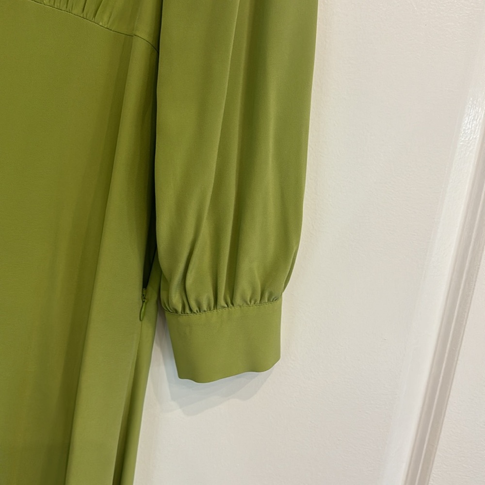 Gorgeous Max Mara pure silk light green mid dress - Picture 7 of 11